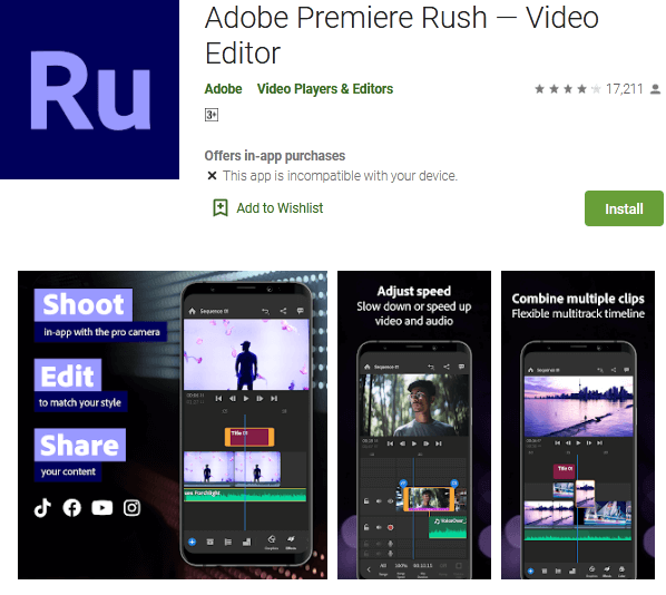 adobe premiere rush