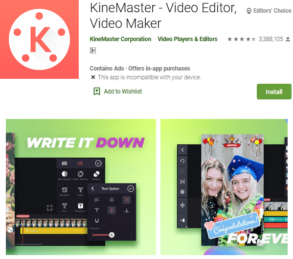 kinemaster video editor