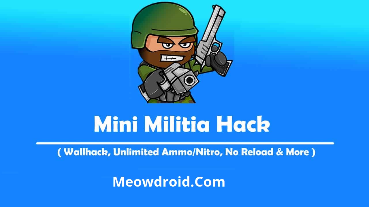 Descarga Mini Militia Hack APK- Consigue Salud/Munición Ilimitada, Wallhack y Todo