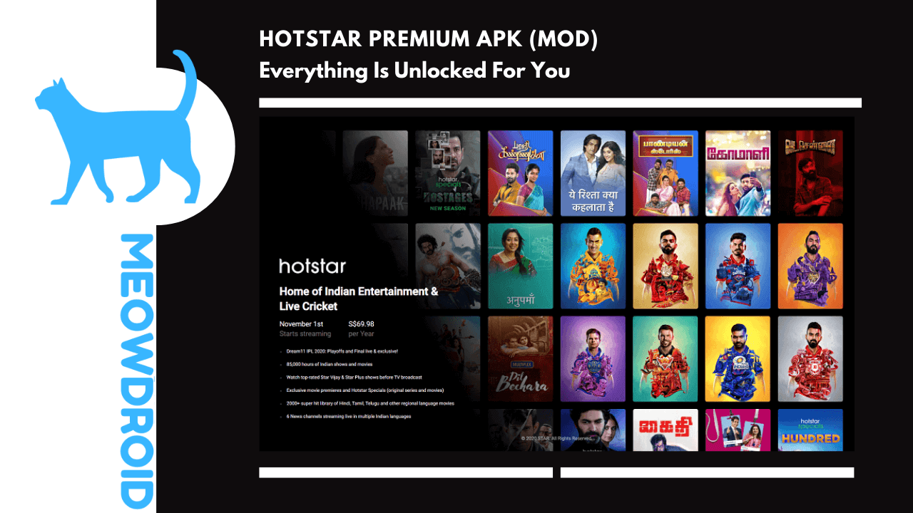 Hotstar MOD APK V23.09.29.2 (Super/Premium Subscription Unlocked)