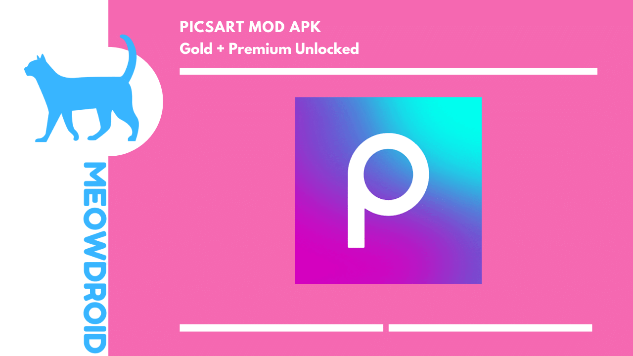 PicsArt MOD APK V21.8.3 (Gold, Premium Unlocked) dosyasını indirin