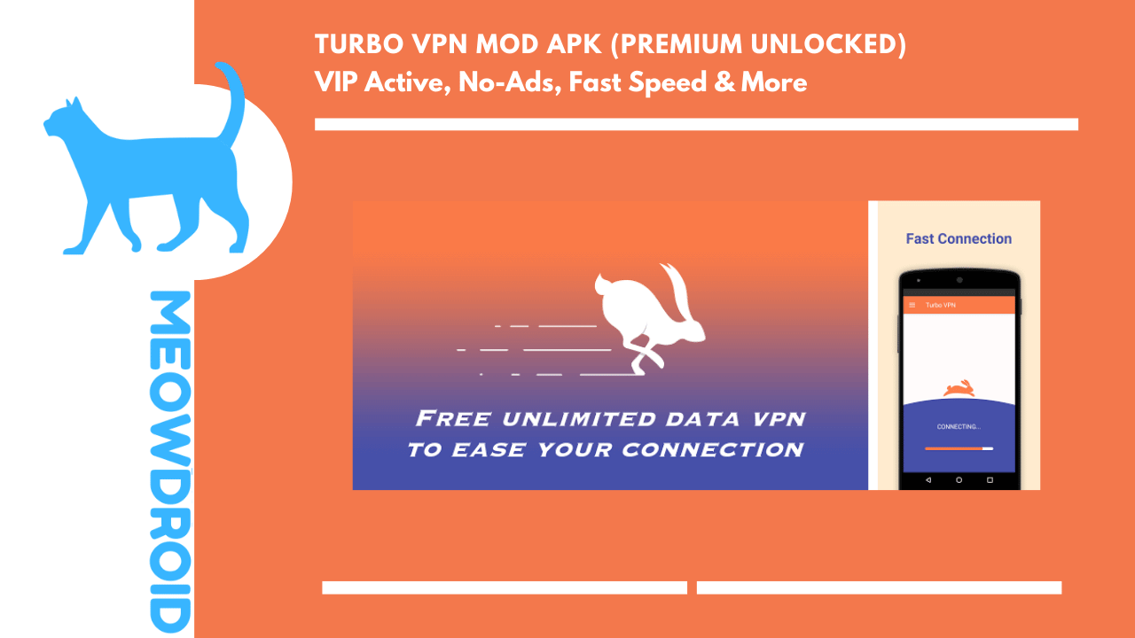 Turbo VPN MOD APK V3.9.0 (Premium Tidak Terkunci, VIP Aktif)