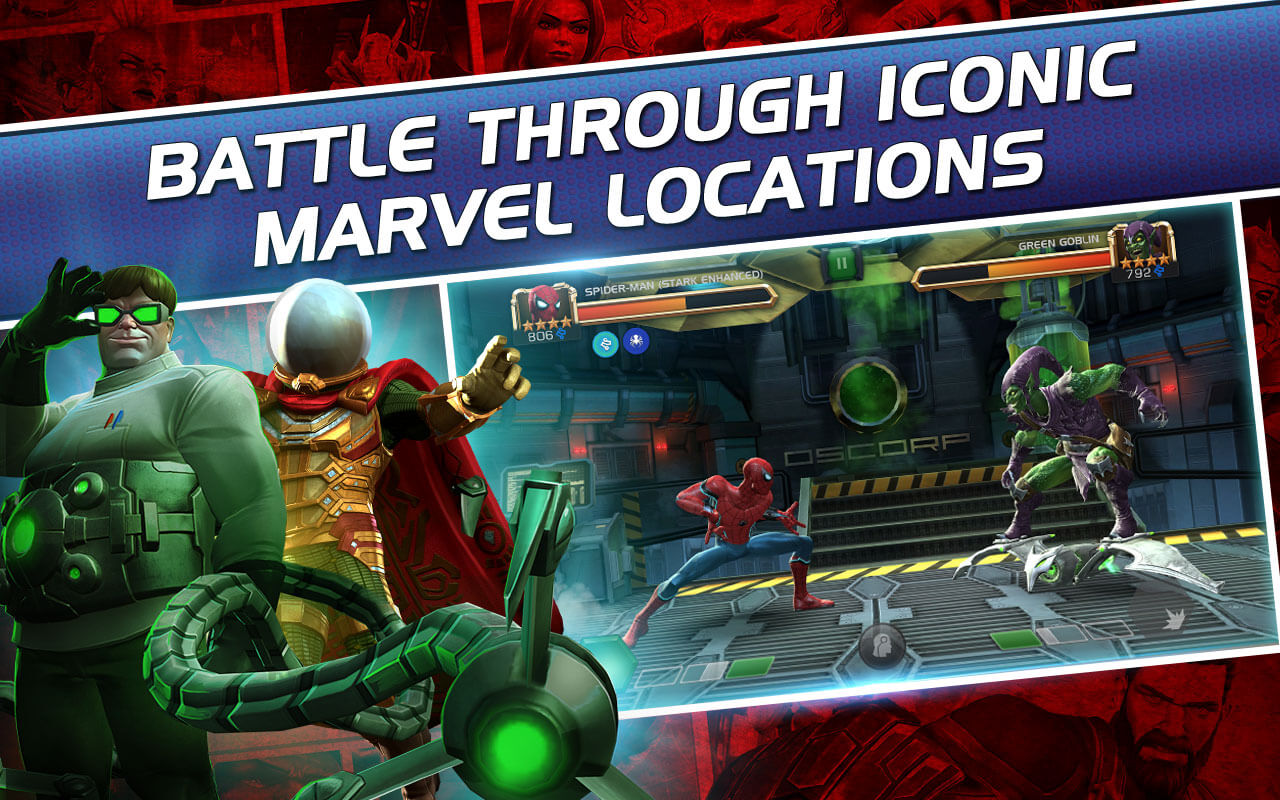 battle through iconic marvel location