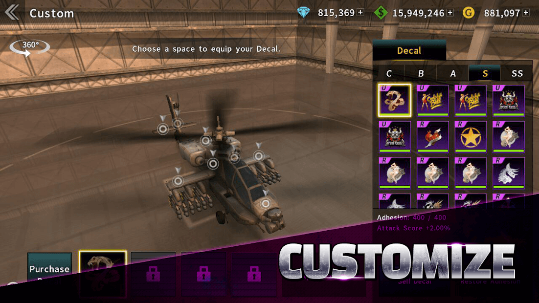 customize helicopter