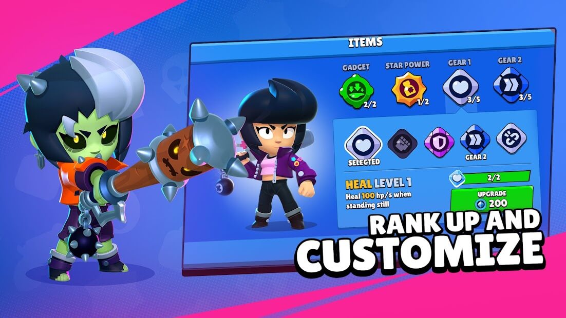 rank up and customize