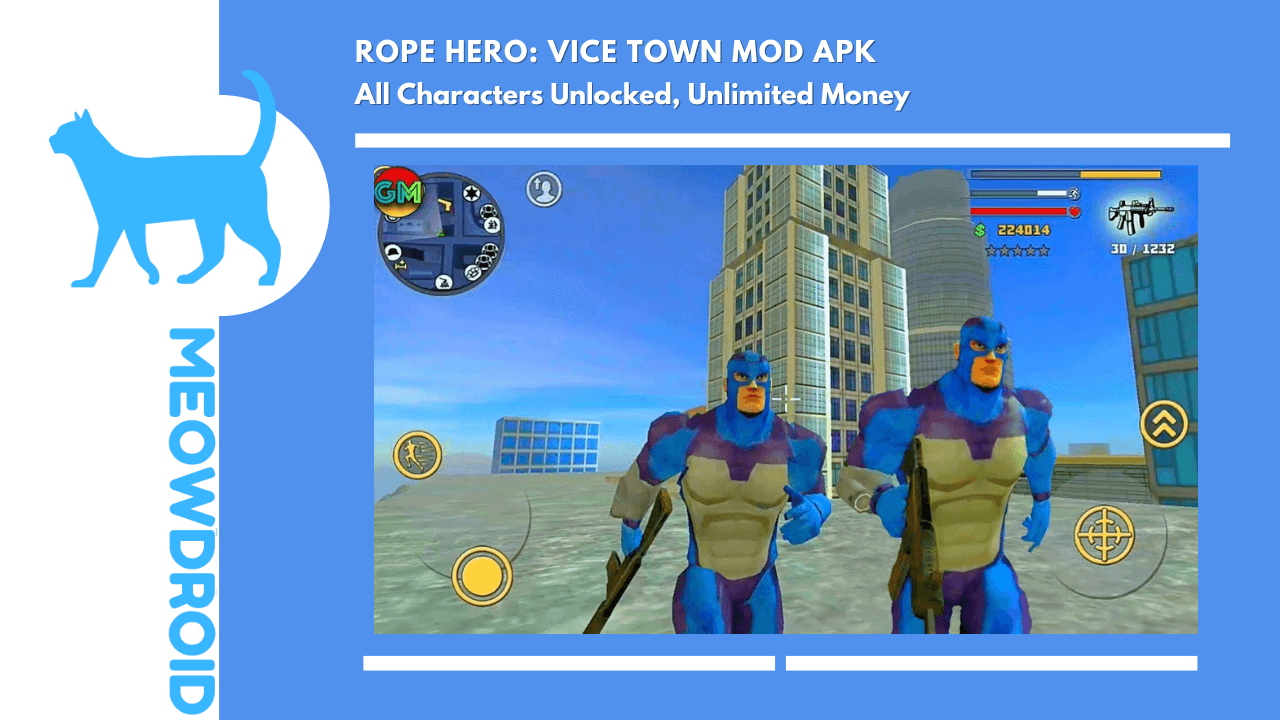 Игра rope hero vice town