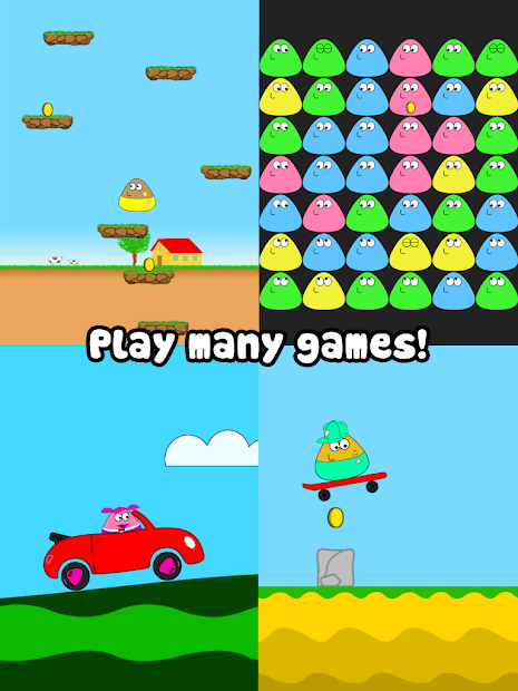 jogar muitos jogos com pou